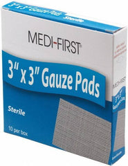 Medique - 3" Long x 3" Wide, General Purpose Pads - White, Gauze Bandage - All Tool & Supply