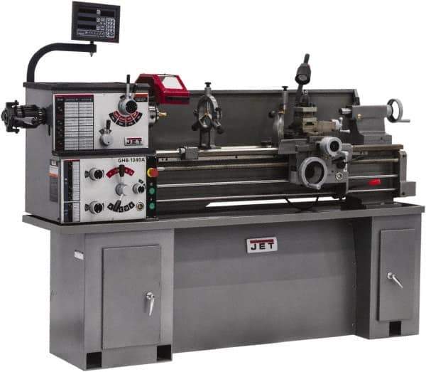 Jet - 13" Swing, 40" Between Centers, 230 Volt, Single Phase Bench Lathe - 5MT Taper, 2 hp, 70 to 2,000 RPM, 1-1/2" Bore Diam, 32" Deep x 47" High x 71" Long - All Tool & Supply