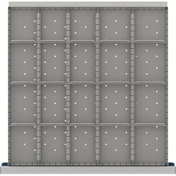 LISTA - 20-Compartment Drawer Divider Layout for 3.15" High Drawers - All Tool & Supply