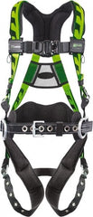 Fall Protection Harnesses: 400 Lb, AirCore Construction Style, Size Universal, Polyester Quick-Connect Chest Strap