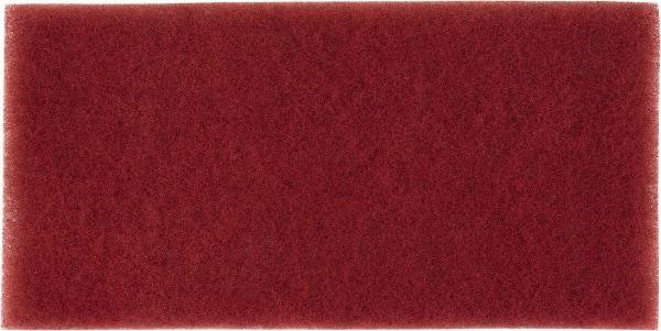 3M - Very Fine Grade, Aluminum Oxide Hand Pad - Maroon, 4-1/2" Wide x 9" Long, Nonwoven - All Tool & Supply