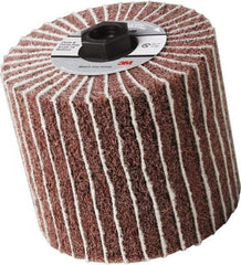 3M - 4-1/2" Diam 150 Grit Aluminum Oxide Unmounted Flap Wheel - 5/8-11 Threaded Hole, 4" Wide, Nonwoven & Coated, Grade Fine, 3,500 Max RPM - All Tool & Supply