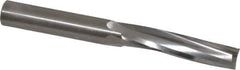 Onsrud - 1/2" Cutting Diam x 2-1/8" Length of Cut, 3 Flute, Upcut Spiral Router Bit - Uncoated, Right Hand Cut, Solid Carbide, 4-1/2" OAL x 1/2" Shank Diam, Three Edge, 10° Helix Angle - All Tool & Supply