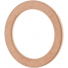 Value Collection - 1/2 SAE, 33/64" ID x 45/64" OD Oil Drain Plug Gasket - 1/32" Thick, Copper - All Tool & Supply