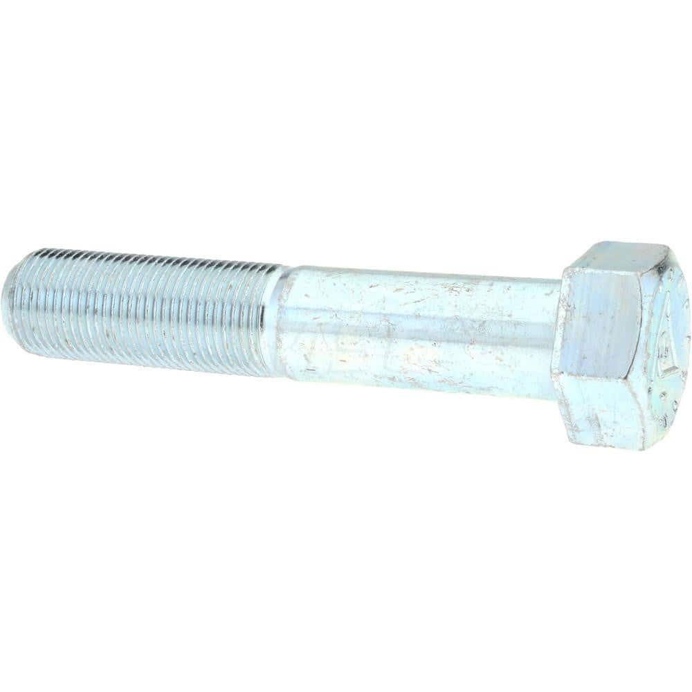 Hex Head Cap Screw: 3/4-16 x 8″, Grade 9 Alloy Steel, Zinc-Plated Clear Chromate