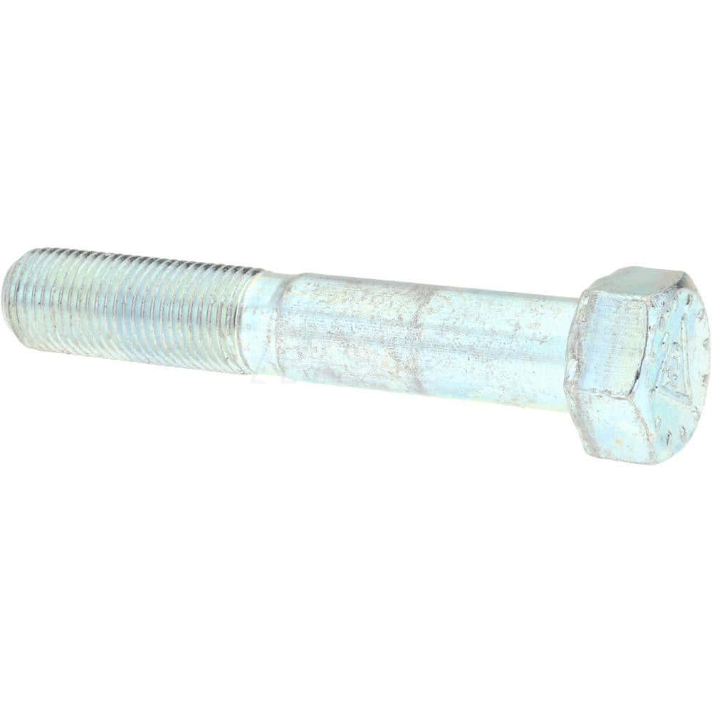 Hex Head Cap Screw: 1/2-20 x 5-1/2″, Grade 9 Alloy Steel, Zinc-Plated Clear Chromate