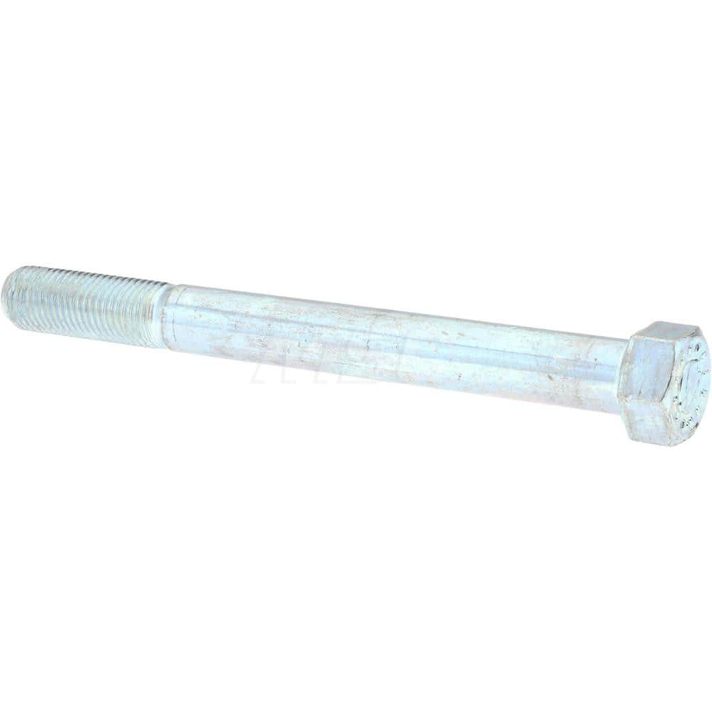 Hex Head Cap Screw: 7/16-20 x 3-1/2″, Grade 9 Alloy Steel, Zinc-Plated Clear Chromate