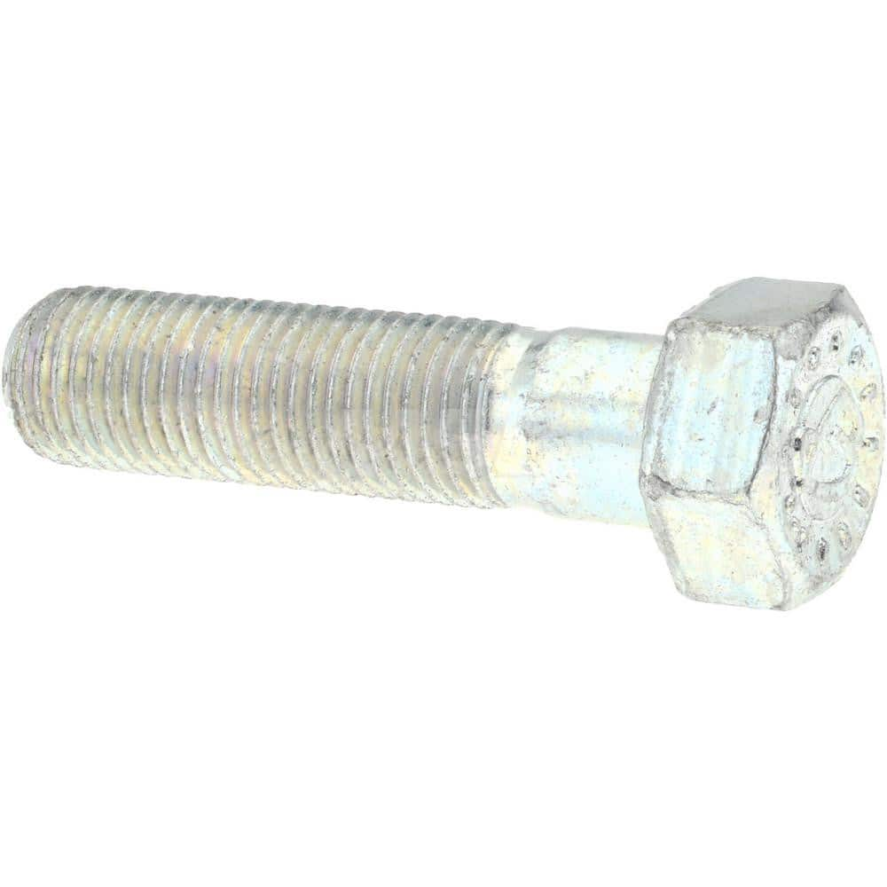 Hex Head Cap Screw: 3/8-24 x 1-3/4″, Grade 9 Alloy Steel, Zinc-Plated Clear Chromate