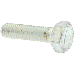 Hex Head Cap Screw: 1/4-28 x 2-1/2″, Grade 9 Alloy Steel, Zinc-Plated Clear Chromate