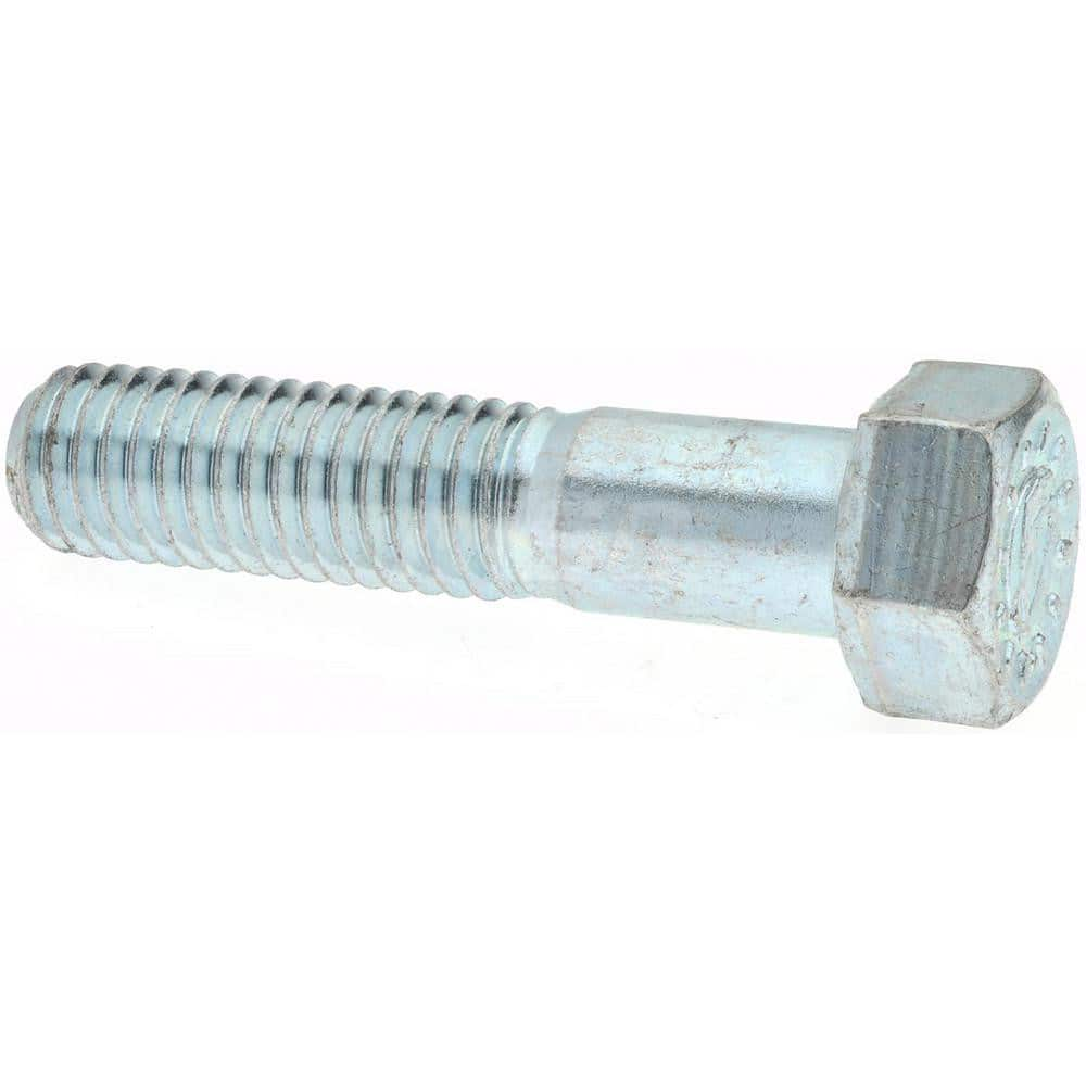 Hex Head Cap Screw: 1/2-13 x 2-3/4″, Grade 9 Alloy Steel, Zinc-Plated Clear Chromate