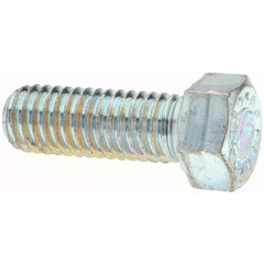 Hex Head Cap Screw: 7/16-14 x 1-1/4″, Grade 9 Alloy Steel, Zinc-Plated Clear Chromate