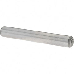 Value Collection - 1/4" Diam x 1-3/4" Pin Length Grade 8 Alloy Steel Standard Dowel Pin - C 50-58 Hardness, 12,800 Lb Breaking Strength, 1 Beveled & 1 Rounded End - All Tool & Supply