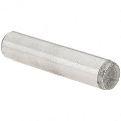 Value Collection - 3/16" Diam x 7/8" Pin Length Grade 8 Alloy Steel Standard Dowel Pin - C 50-58 Hardness, 7,200 Lb Breaking Strength, 1 Beveled & 1 Rounded End - All Tool & Supply