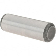 Value Collection - 1/2" Diam x 1-1/2" Pin Length Grade 8 Alloy Steel Standard Dowel Pin - C 50-58 Hardness, 51,000 Lb Breaking Strength, 1 Beveled & 1 Rounded End - All Tool & Supply