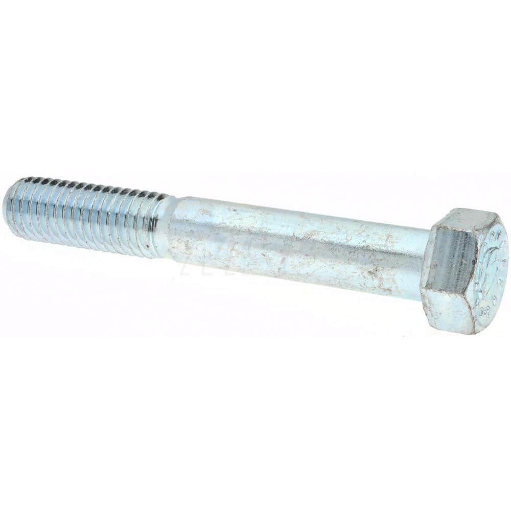 Hex Head Cap Screw: 1/2-13 x 4″, Grade 9 Alloy Steel, Zinc-Plated Clear Chromate