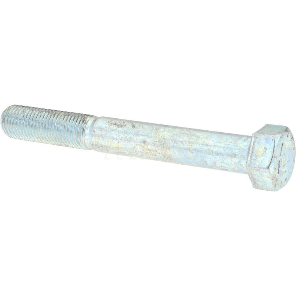 Hex Head Cap Screw: 3/8-24 x 3-1/4″, Grade 9 Alloy Steel, Zinc-Plated Clear Chromate