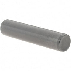 Value Collection - 3/8" Diam x 1-3/4" Pin Length Grade 8 Alloy Steel Standard Dowel Pin - Bright Finish, C 47-58 & C 60 (Surface) Hardness, 16,550 Lb (Single Shear), 33,100 Lb (Double Shear) Breaking Strength, 1 Beveled & 1 Rounded End - All Tool & Supply