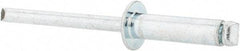 Value Collection - Size 68 Dome Head Steel Open End Blind Rivet - Steel Mandrel, 0.376" to 1/2" Grip, 3/8" Head Diam, 0.192" to 0.196" Hole Diam, 0.7" Length Under Head, 3/16" Body Diam - All Tool & Supply