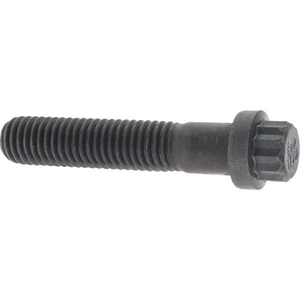 Value Collection - 1/2-13 UNC, 2-1/2" Long, 12 Point Drive Flange Bolt - Alloy Steel, Plain Finish - All Tool & Supply