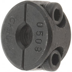 Value Collection - 5mm Bore, Steel, Two Piece Shaft Collar - 11/16" Outside Diam - All Tool & Supply