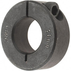 Value Collection - 20mm Bore, Steel, One Piece Clamp Collar - 1-5/8" Outside Diam - All Tool & Supply