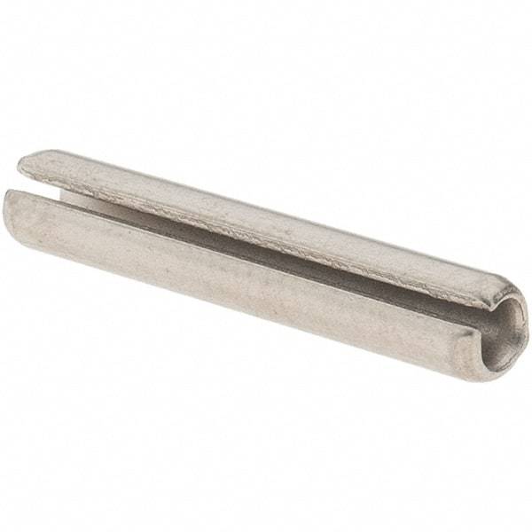 Made in USA - 1/8" Diam x 3/4" Long Slotted Spring Pin - Grade 420 Stainless Steel, Bright Finish - All Tool & Supply