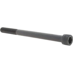 Value Collection - 3/8-16 UNC Hex Socket Drive, Socket Cap Screw - Alloy Steel, Black Oxide Finish, Fully Threaded, 5" Length Under Head - All Tool & Supply