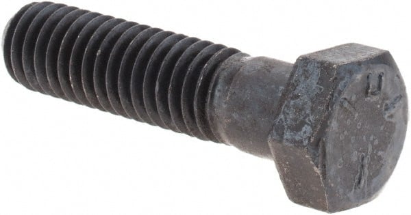 Hex Head Cap Screw: 3/8-16 x 1-1/2″, Grade 5 Steel, Uncoated Partially Threaded, ASME B18.2.1