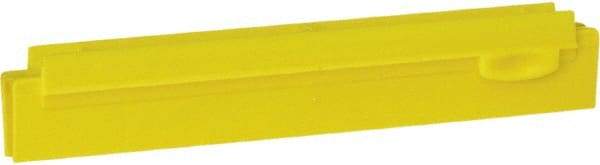 Vikan - 10" Rubber Blade Squeegee Refill - Double Edge, Yellow, Plastic Holder - All Tool & Supply