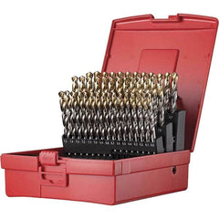 DORMER - 6 to 10mm, 118° Point, TiN Finish, High Speed Steel Jobber Length Drill Bit Set - All Tool & Supply