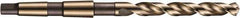 DORMER - 15.75mm, 2MT 118° Point Cobalt Taper Shank Drill Bit - Bright Finish, 120mm Flute Length, 218mm OAL, Spiral Flute, Series A730 - All Tool & Supply