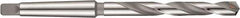 DORMER - 23mm, 2MT 118° Point Carbide-Tipped Taper Shank Drill Bit - Bright/Oxide Finish, 155mm Flute Length, 253mm OAL, Spiral Flute, Series A166 - All Tool & Supply