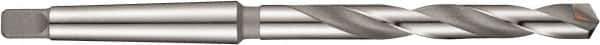 DORMER - 29mm, 3MT 118° Point Carbide-Tipped Taper Shank Drill Bit - Bright/Oxide Finish, 175mm Flute Length, 296mm OAL, Spiral Flute, Series A166 - All Tool & Supply