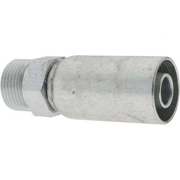 Value Collection - Male Steel Hydraulic Hose Male Rigid Fitting - -10 Hose Size, 5/8" Hose Diam - All Tool & Supply