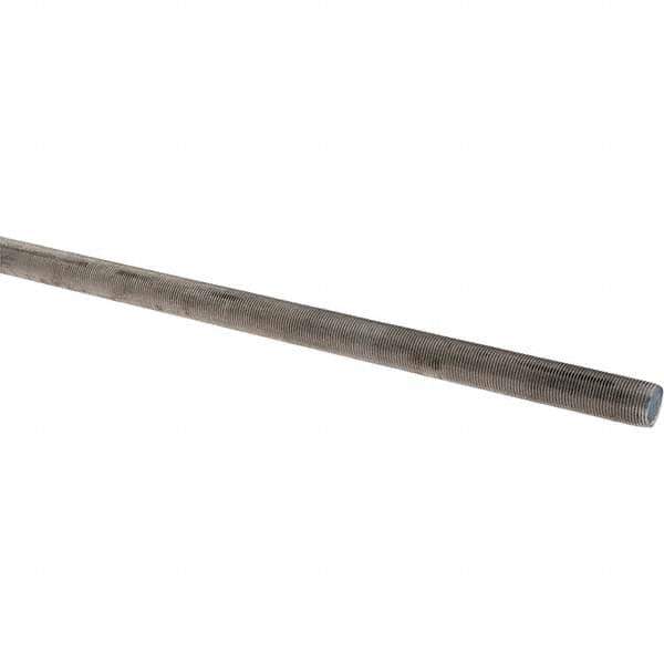 Value Collection - 1-14 UNF (Fine), 3' Long, Stainless Steel Threaded Rod - 3' Long - All Tool & Supply