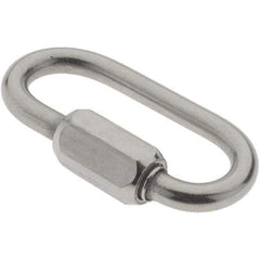 Value Collection - Stainless Steel Quick Link - 1/8" Diameter, 200 Lb Load Limit - All Tool & Supply