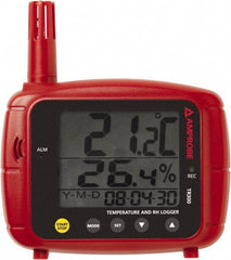 Amprobe - -4 to 158°F, 0 to 1% Humidity Range, Temp & Humidity Recorder - 3% Relative Humidity Accuracy, 0.1° Resolution - All Tool & Supply