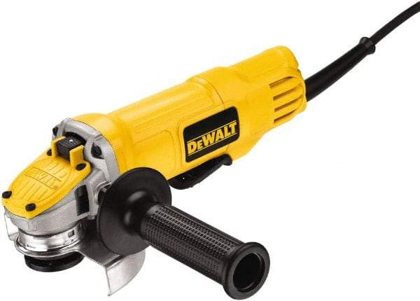 DeWALT - 4-1/2" Wheel Diam, 12,000 RPM, Corded Angle & Disc Grinder - 5/8-11 Spindle, 115 Volts, 9 Amps, Rear Exhaust - All Tool & Supply