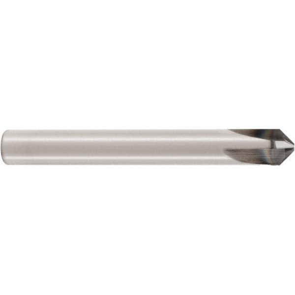 Seco - 12mm Diam 4 Flute Single End Solid Carbide Chamfer Mill - All Tool & Supply