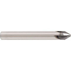 Seco - 6mm Diam 4 Flute Single End Solid Carbide Chamfer Mill - All Tool & Supply