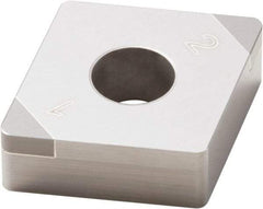 Seco - CNGA432 WZ-U Grade CBN010 Carbide Turning Insert - 80° Diamond, 1/2" Inscr Circle, 3/16" Thick, 1/32" Corner Radius - All Tool & Supply