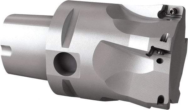 Seco - 54mm Cut Diam, 9mm Max Depth of Cut, 60mm OAL, Indexable Square Shoulder End Mill - Multiple Insert Styles, C5 Modular Connection, 90° Lead Angle, Through Coolant, Series Turbo 10 - All Tool & Supply