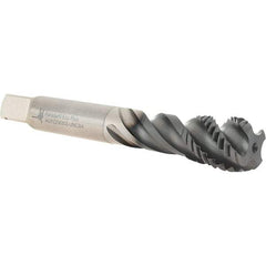 Walter-Prototyp - 3/4-10 UNC 4 Flute 2B Modified Bottoming Spiral Flute Tap - Powdered Metal, Hardlube Finish, 124.99mm OAL, Right Hand Flute, Right Hand Thread, Series AEP2256302 - All Tool & Supply