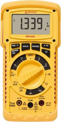 Amprobe - 2670787, CAT IV, 1,000 VAC, 1,500 VDC, Digital True RMS Auto Ranging Manual Ranging Multimeter - 40 mOhm, Measures Voltage, Capacitance, Current, Frequency, Resistance, Temperature - All Tool & Supply