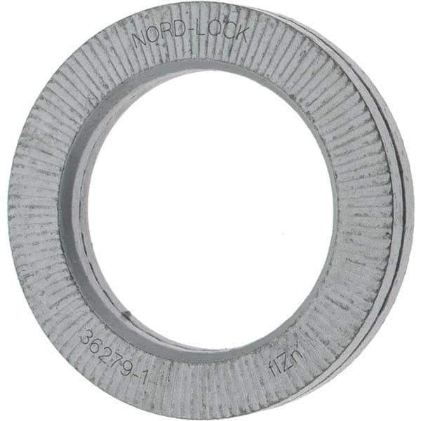 Value Collection - 1.6535" OD, Zinc Flake, Wedge Lock Washer - Grade 2, 1.1102 to 1.126" ID - All Tool & Supply