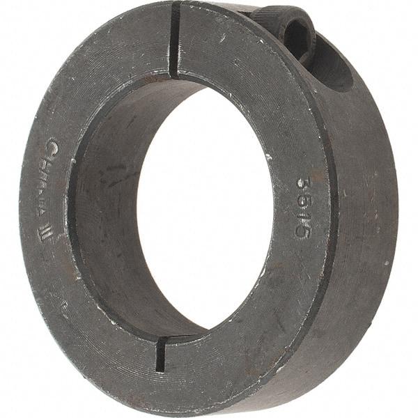 Value Collection - 35mm Bore, Steel, One Piece Clamp Collar - 2-1/4" Outside Diam - All Tool & Supply