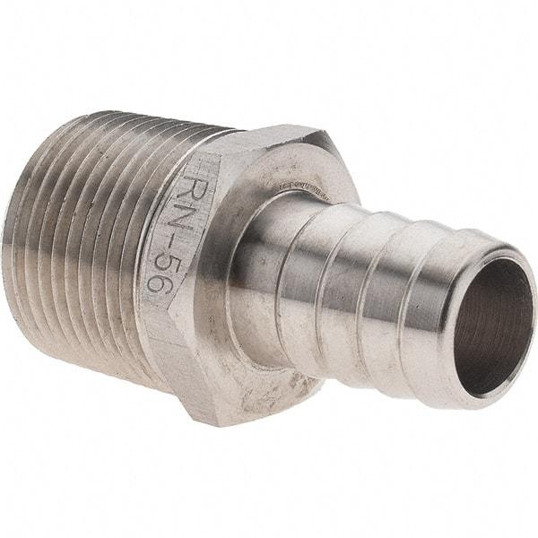 Value Collection - 3/4 MNPT Thread Barb x NPT Hose Insert - 5/8" ID Hose, Stainless Steel - All Tool & Supply