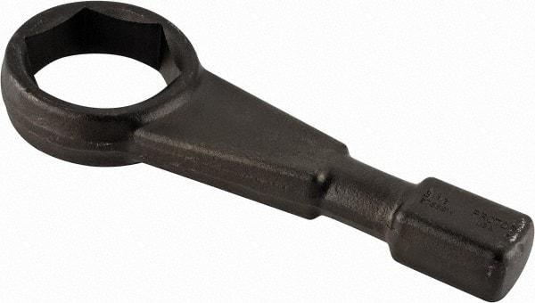 Proto - 3-1/2" 6 Point Striking Box Wrench - Single End, 4-31/32" Head Diam x 1-23/32" Head Thickness, 14-1/8" OAL, Steel, Black Finish - All Tool & Supply