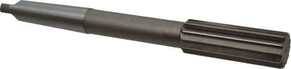 Interstate - 1-9/16" High Speed Steel 12 Flute Chucking Reamer - Straight Flute, 4MT Morse Taper Shank, 3-1/2" Flute Length, 12-1/2" OAL - All Tool & Supply