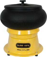 Burr King - 0.66 Cu Ft, 1/5 hp, Vibratory Tumbler - Adjustable Amplitude, Flow Through Drain - All Tool & Supply